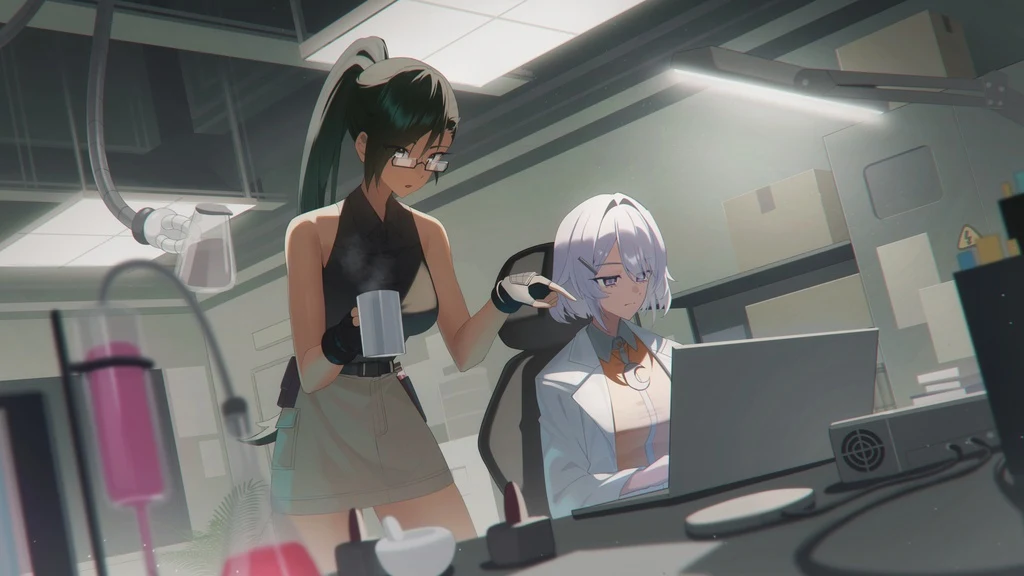 2girls, Black Hair, Dark Skin