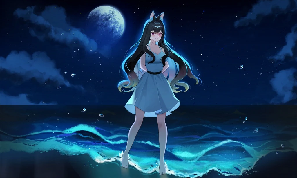 Animal Ears, Barefoot, Beach