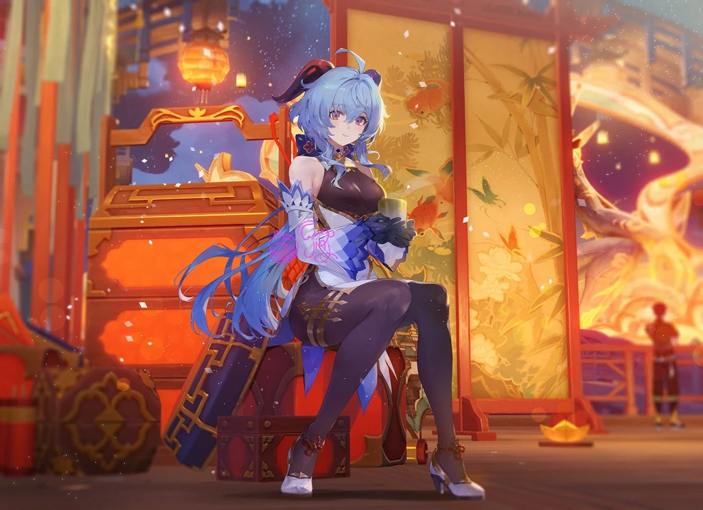 Genshin Impact, Ganyu, Blue Hair