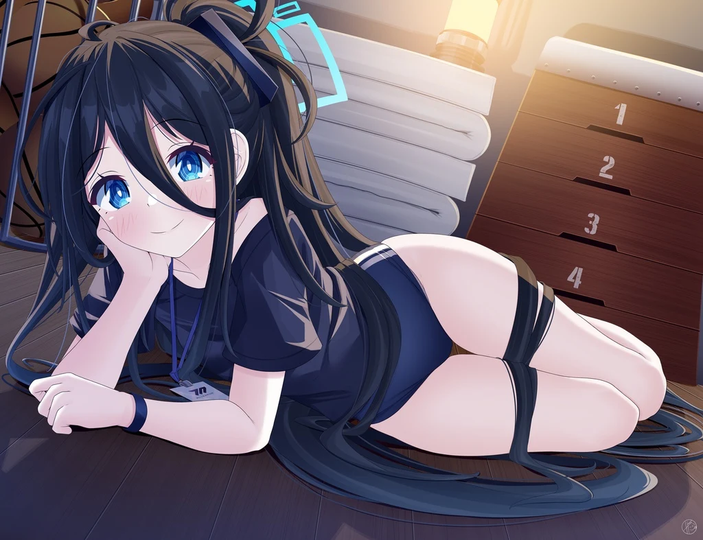 Blue Archive, Tendou Arisu, Black Hair