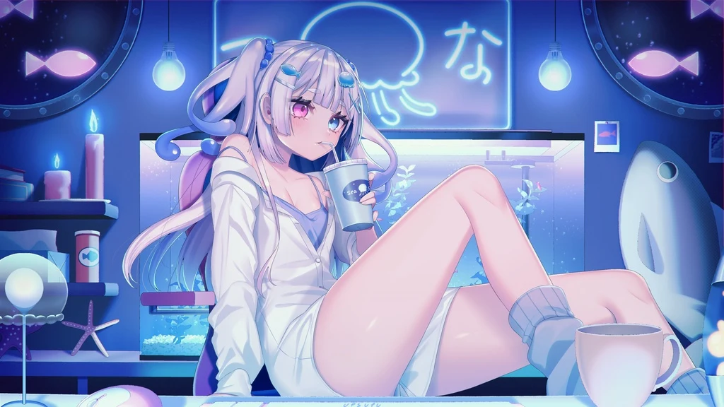 Aliasing, Bicolored Eyes, Blush