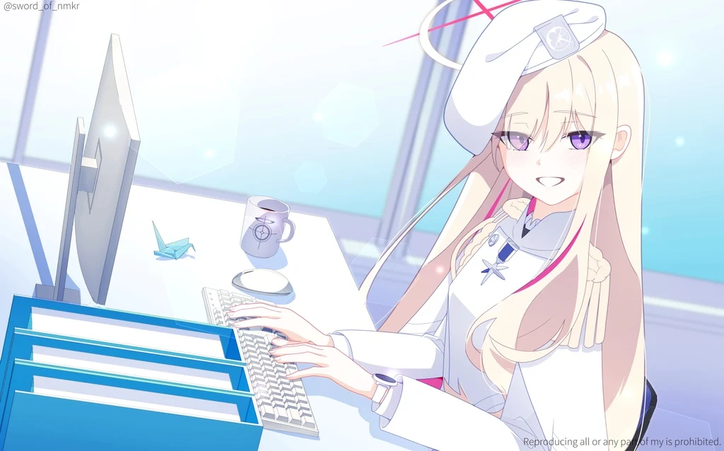 Blue Archive, Blonde Student Council President, Blonde Hair