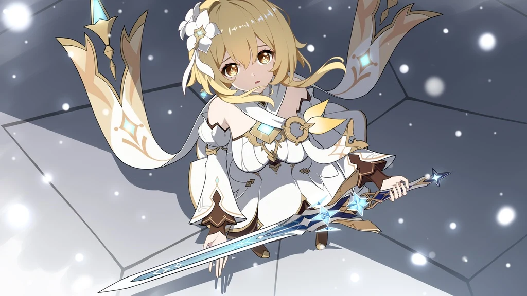 Genshin Impact, Lumine, Blonde Hair