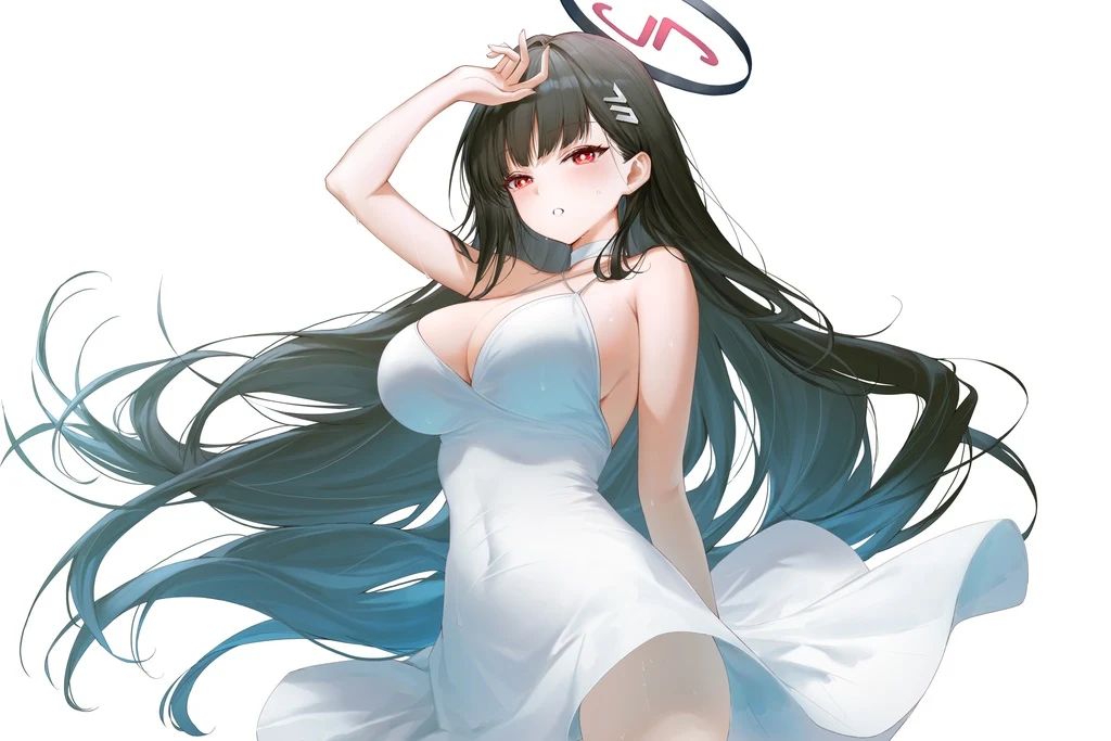 Blue Archive, Tsukatsuki Rio, Black Hair
