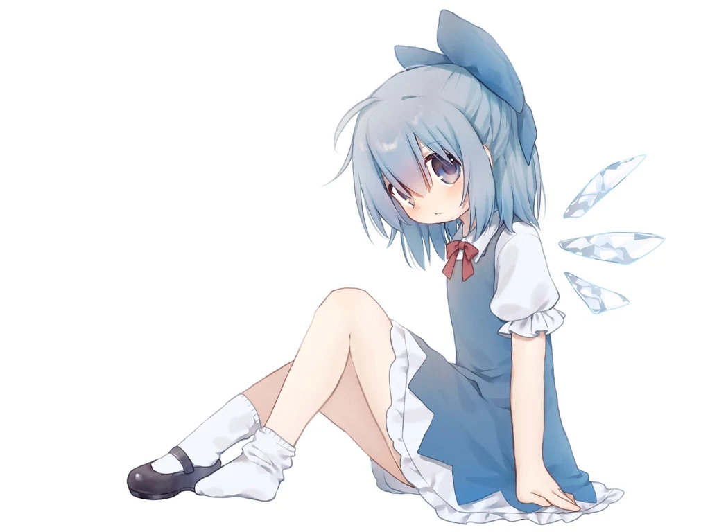 Touhou, Cirno, Blue Eyes