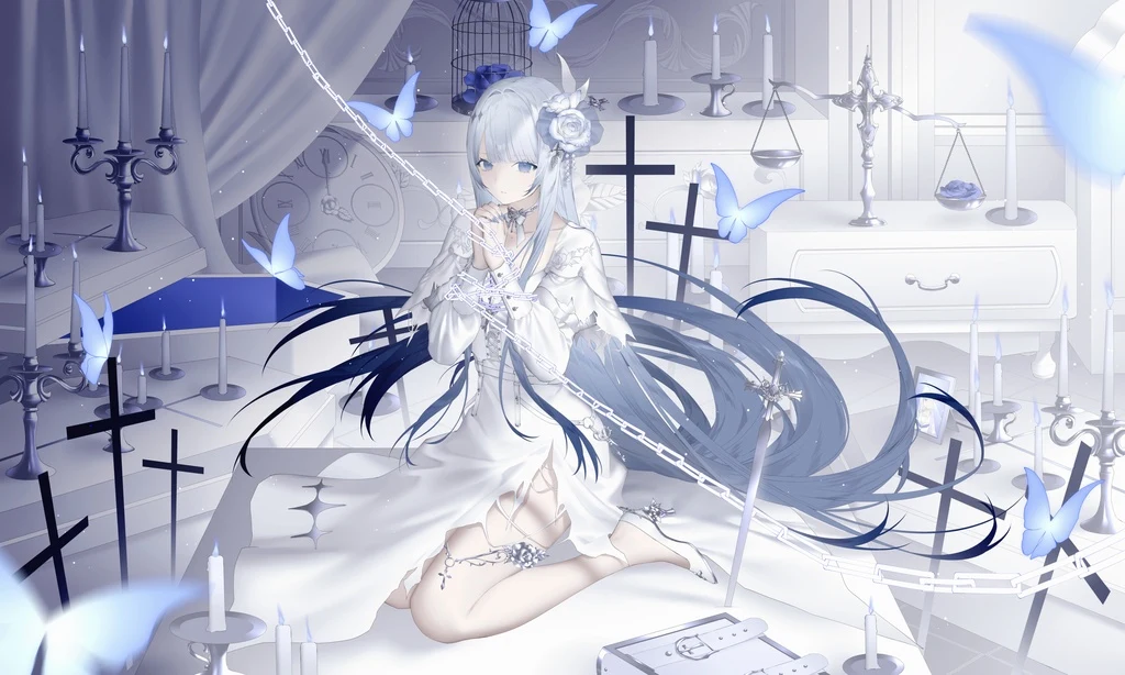 Blue Eyes, Bondage, Butterfly