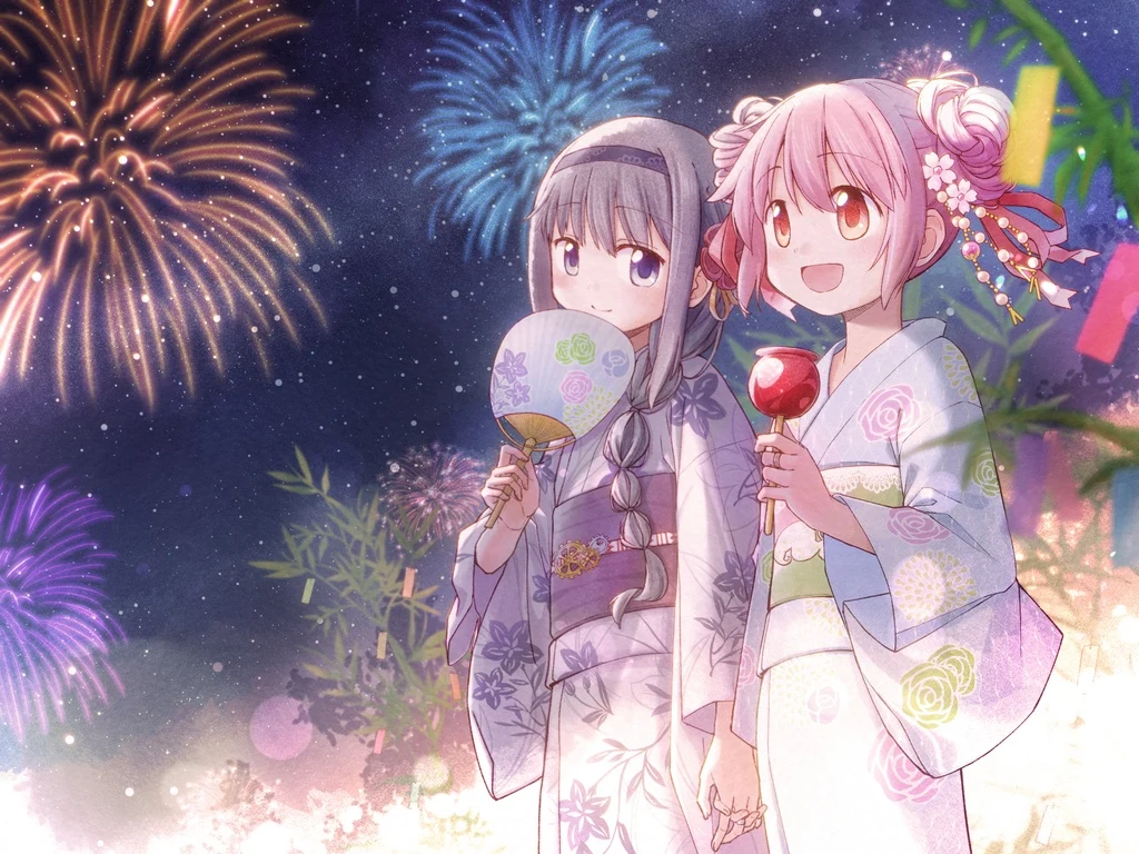 Mahou Shoujo Madoka Magica, Akemi Homura, Kaname Madoka