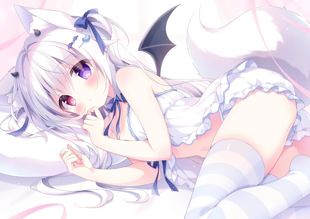 Original, Animal Ears, Bicolored Eyes