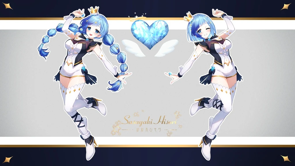 Indie Virtual Youtuber, Sasayaki Hisori, Blue Eyes
