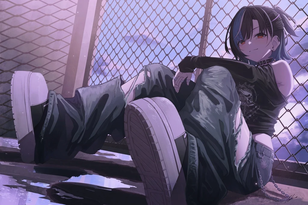 Hololive, Rindo Chihaya, Black Hair
