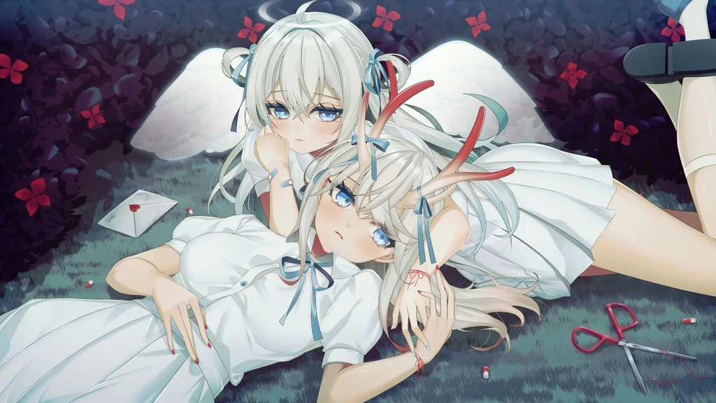 2girls, Angel, Bandaid