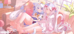 original, 2girls, animal ears #888