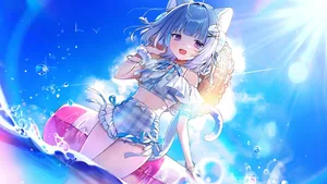 indie virtual youtuber, kurageu roa, animal ears #527