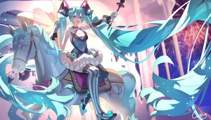 vocaloid, hatsune miku, aqua eyes #1008