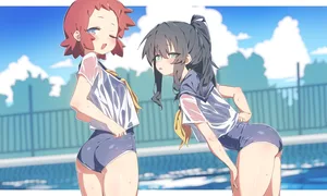 original, 2girls, aliasing #446
