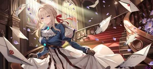 violet evergarden, violet evergarden (character), blonde hair #277