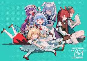 touhou, flandre scarlet, hong meiling #656