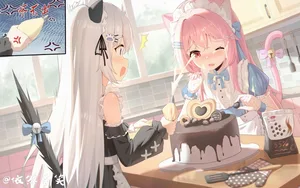original, 2girls, animal ears #859