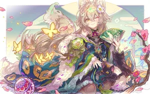 animal, animal ears, blonde hair #341
