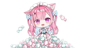 indie virtual youtuber, yuuki sakuna, animal ears #707