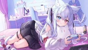 indie virtual youtuber, kanzaki ririka, animal ears #91