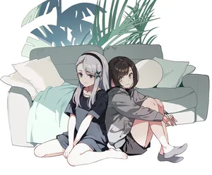 original, 2girls, aliasing #248