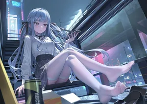 bang dream!, togawa sakiko, blue hair #954
