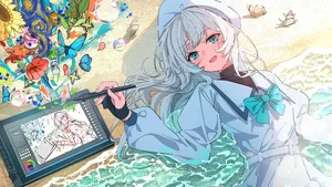 huion, original, aqua eyes #11