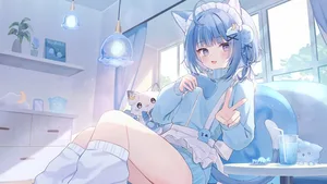 indie virtual youtuber, kurageu roa, animal ears #525
