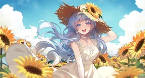 original, blue eyes, blue hair #29