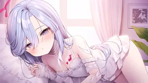 blush, breasts, choker #393