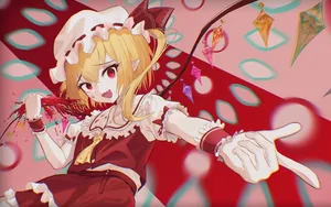 touhou, flandre scarlet, blonde hair #832