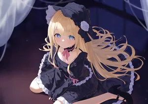 indie virtual youtuber, yukinoshita peo, blonde hair #90