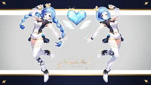 indie virtual youtuber, sasayaki hisori, blue eyes #325
