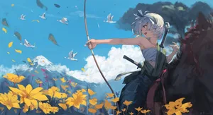 touhou, konpaku youmu, animal #970