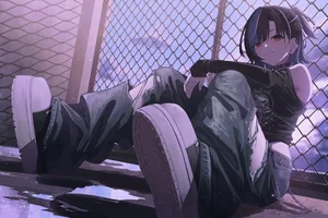 hololive, rindo chihaya, black hair #452