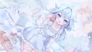 hololive, mizumiya su, blue eyes #931