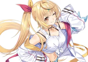 nijisanji, hoshikawa sara, blonde hair #678