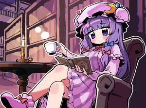 touhou, patchouli knowledge, blush #836