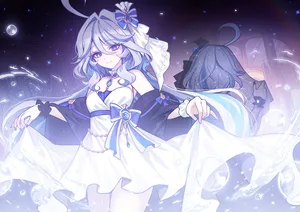 genshin impact, furina (genshin impact), blue eyes #601