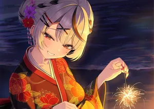 hololive, sakamata chloe, beach #902