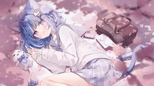 indie virtual youtuber, kurageu roa, animal ears #524