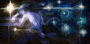 wuthering waves, shorekeeper (wuthering waves), blue hair #828