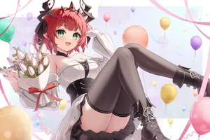 reverie (vtuber), nera (reverie), blush #418