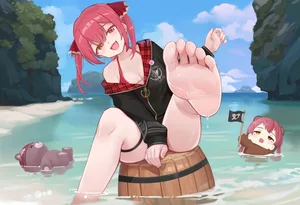 hololive, houshou marine, animal ears #692