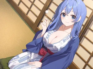 original, blue eyes, blue hair #80