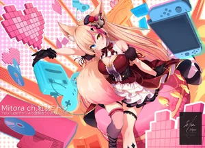 indie virtual youtuber, kureha mitra, animal ears #324